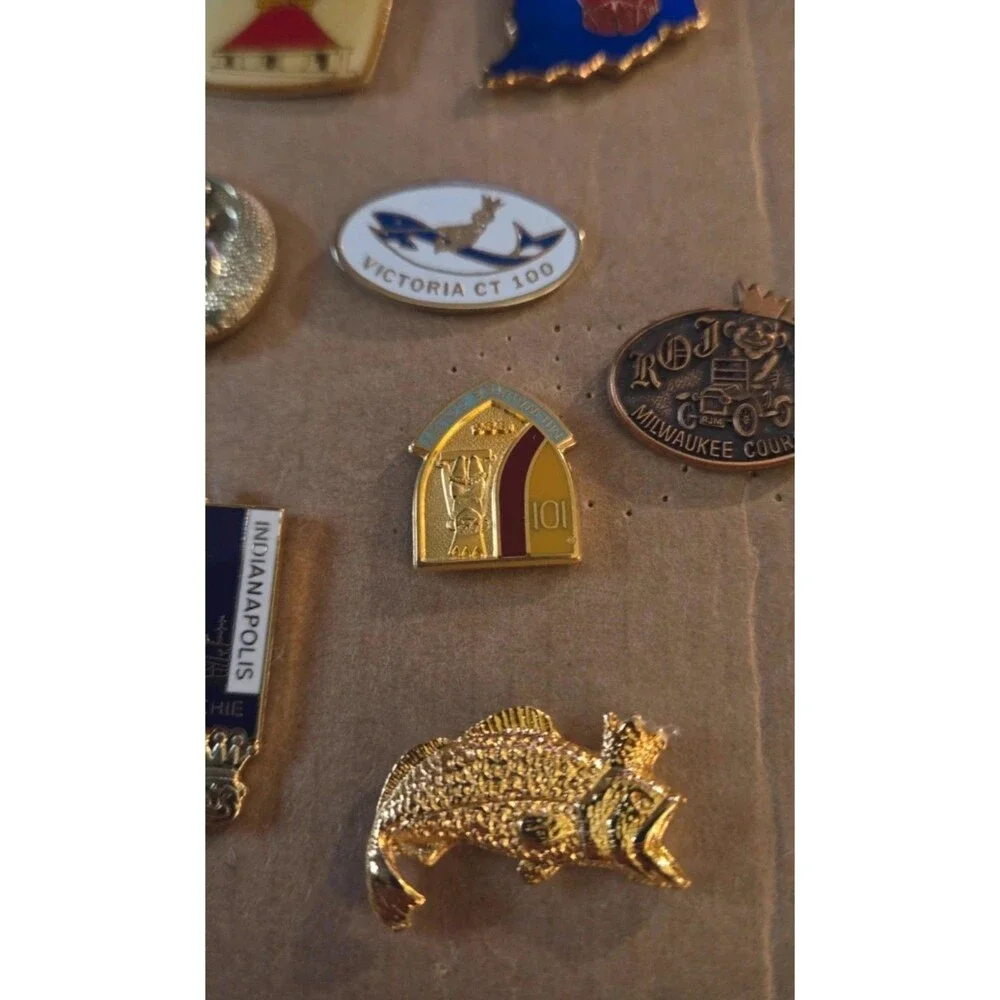 Vintage Royal Order of Jesters ROJ Pin Lot 11 Court Director Masonic Shriner
